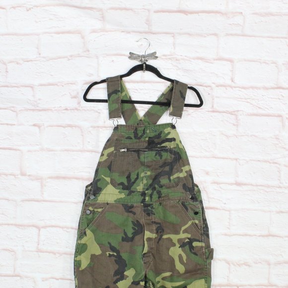 *Unbranded Green 100% Cotton Camouflage Overall Size 36 - Picture 2 of 8
